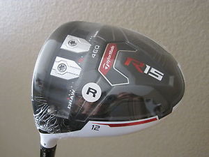 NEW LH TAYLORMADE R15 460 WHITE 12* DRIVER SPEEDER 57 EVOLUTION REGULAR FLEX