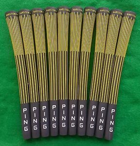 Vintage PING Dylagrip Yellow + 1/32 Size, 10 Grips, New/NOS 11"