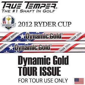 -New- DYNAMIC GOLD TOUR ISSUE X100 USA RYDER CUP STEEL SHAFTS 3-PW .355