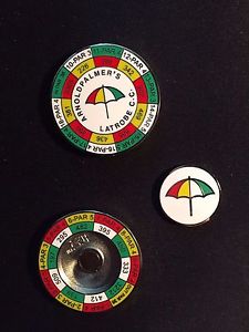 RARE Arnold Palmer Latrobe CC Ball Marker + LAPEL PIN  DIRECT FROM BAY HILL