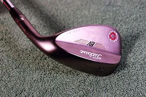 "NEW" RH Titleist Vokey 56*Loft 14*Bounce 2009 Spin Milled Black Nickel Wedge