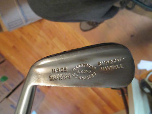 "RARE" Antique D. Anderson & Son St Andrews – Hickory Shaft Maxwell l/h mid iron