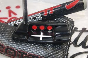 Custom Black Scotty Cameron Select Squareback - 34" - Custom Shop Grip w/ Cover