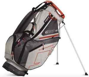 Sun Mountain 2015 C-130S Hybrid Stand Golf Cart Bag Titanium Gunmetal Orange New