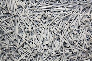 10,000 Premium Hardwood White 2 3/4" BULK Golf Tees - FREE Shipping