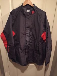 Adidas Gore-Tex Golf 3-Layer Jacket & Pants, XXL, Gray & Orange Jckt, Black Pant