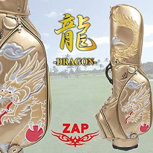ZAP GOLF DRAGON Caddie bag  9.5 type Gold from Japan New