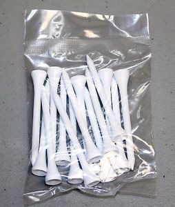 10,000 Premium Hardwood White 2 3/4" (15 Per Pack) Golf Tees - FREE Shipping
