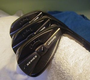 CALLAWAY X-SERIES JAWS CC BLACK CHROME 3 WEDGE SET 52-56-60 SPINED CERAKOTE S300
