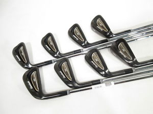 -LH- CLEVELAND CG16 TOUR BLACK PEARL IRONS (3-PW) IRON SET w/DG S300 Steel STIFF