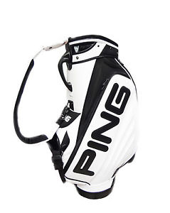 NEW Ping TOUR Staff 6 Way White/Black Cart Golf Bag