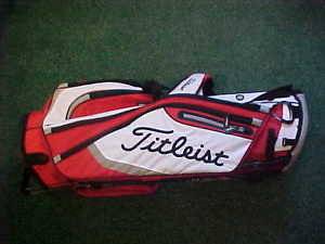 NEW 2016 TITLEIST LIGHTWEIGHT STAND  GOLF BAG RED BLACK WHITE TB5SX6-612 CARRY