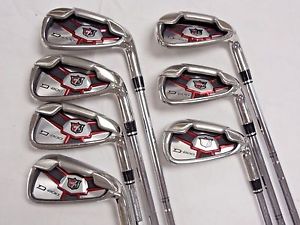 "MINT" WILSON D200 5-SW IRONS GOLF CLUBS / REGULAR STEEL SHAFTS / 100% GENUINE