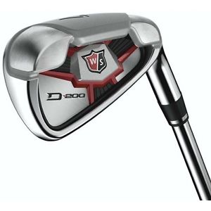 Wilson Golf Clubs Staff D-200 4-Pw, Aw Iron Set Regular Steel Very Good