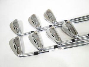 -LH- PING S56 Yellow Dot IRONS (4-PW) IRON SET w/Project X 6.5 Steel X-FLEX