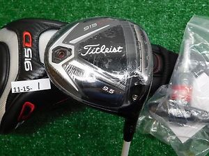 Titleist 915D2 9.5* Driver Aldila Rogue 70 Stiff Graphite w Headcover & Tool New