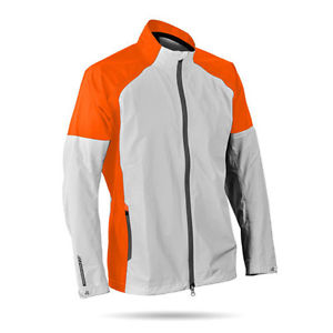 Sun Mountain Cumulus Jacket - Titanium / Orange - XXL