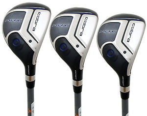 Cobra Left Handed MAX 3 4 & 5 Hybrid Set Matrix White Tie X4 Stiff Flex - 2016