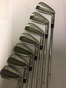 !! VGC Ping iBlade Irons 4-PW Yellow Lie Dynamic Gold +1" Longer Stiff Shafts !!