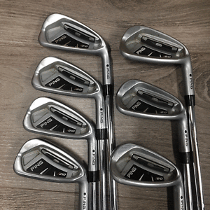 "USED" PING I20 IRONS 4-PW / STIFF CFS STEEL / BLACK DOT / 12 MONTHS OLD