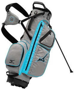 Mizuno Elite Stand Bag Grey/Scuba Blue