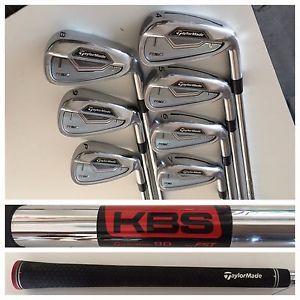 2015 TaylorMade RSI2 Irons Set 4-PW KBS Tour 90 Steel Stiff Flex Shafts RSI 2