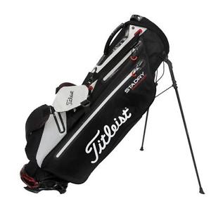 $330 Titleist Men's StaDry Premier Stand Bag Black/White/Red