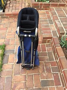 Mizuno exoskeleton stand caddy bag used twice mint condition