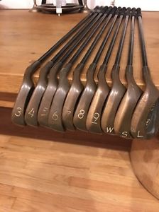 10 PING Copper Beryllium Eye 2 Plus Square Groove Irons - 3 thru L wedge Blue