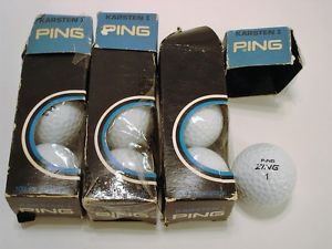 Lot of 3 Full Sleeves Vintage 1976 Karsten Ping Zing 1 Golf Balls Bible Verses
