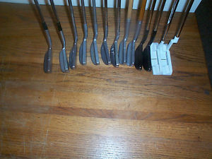 13 Vintage Putters Wilson, Spalding, Macgregor, Geo Lowe, Taylormade