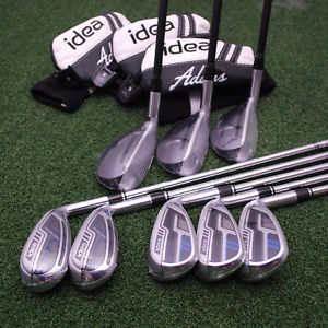 Adams Golf New Idea Combo Hybrids&Irons 4h+5h+6h&7-GW Graphite/Steel Regular NEW