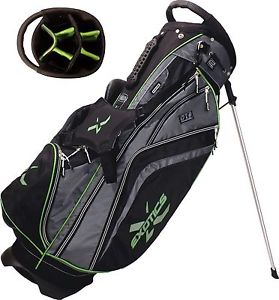 NEW Tour Edge Golf Exotics XTREME 2 Stand Bag 2015 7-way Black / Charcoal / Lime