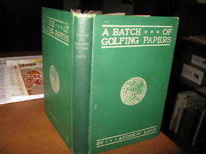 Antique Rare Golf Book, 1897 A Batch of Golfing Papers by Andrew Lang