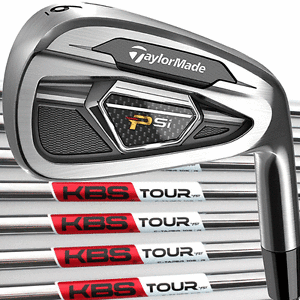 "EX DEMO" TAYLORMADE PSI IRONS 4-PW + KBS C TAPER 105 STIFF SHAFTS !!!!!!