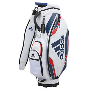 Adidas 1MFCB-AWR42 Caddy Bag White&Navy 9.5×47 4 Way Top New From Japan