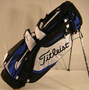 Closeout Titleist Golf Lightweight Stand Bag Black/White/Blue TB5SX6-014