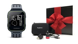 Garmin Approach S20 Golf GPS Watch (Slate) GIFT BOX with GPS Accessories Bundle