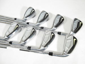 Nice! NIKE VAPOR SPEED IRONS (4-PW,AW) w/Dynalite 105 Steel REGULAR Shafts