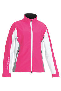 Adele- Galvin Green Waterproof Jacket- Berry/white/silver Large