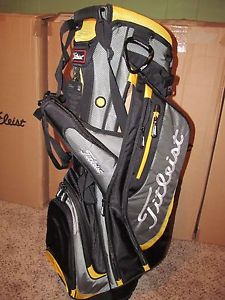 NEW Titleist Lightweight Stand Bag (Black/Gray/Gold)