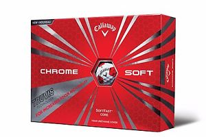 *NEW* CALLAWAY CHROME SOFT TRUVIS BALLS - MULTI BUY DISCOUNTS - WHITE/RED