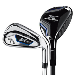 NEW! CALLAWAY X SERIES 416 HYBRID IRON SET 4h,5h,-6-PW,AW +1.5" GRAPH/STEEL