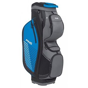 IN-STOCK PING Traverse Cart Golf Bag Black / Grey / Blue Gray