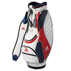 Adidas 1MSCB-AWS17 Caddy Bag White&Red 9.5×47 5Way top New From Japan
