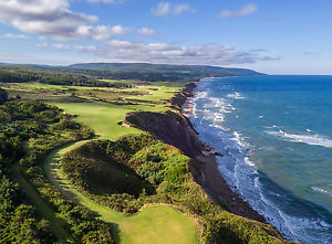 17th & 18th Holes, Cabot Cliffs (Coastal sunrise)