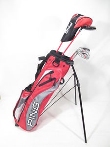 -LH- Juniors PING MOXIE i 6pc GOLF PACKAGE SET (Driver,FW,7i,9i,SW,Bag) 54"-60"