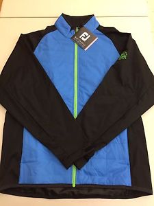 1 NWT FOOTJOY SOFTSHELL HYBRID MEN'S JACKET, SIZE: LARGE (BLUE)