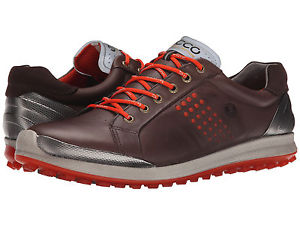 NEW MENS ECCO BIOM HYBRID 2 GOLF SHOES -10-10.5/ EUR 44 - AUTHENTIC - $195 BROWN