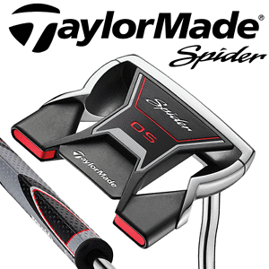"LEFT HAND" TAYLORMADE OS SPIDER 33" PUTTER + SUPERSTROKE GRIP & HEADCOVER